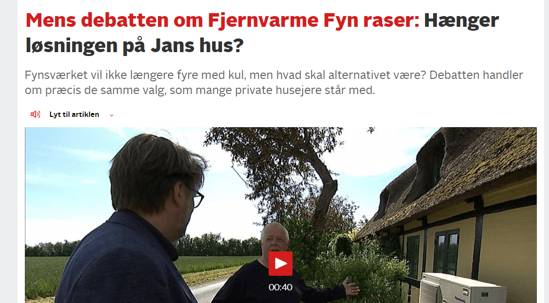 TV2 Fyn taler med Nærvarme Danmark kunde