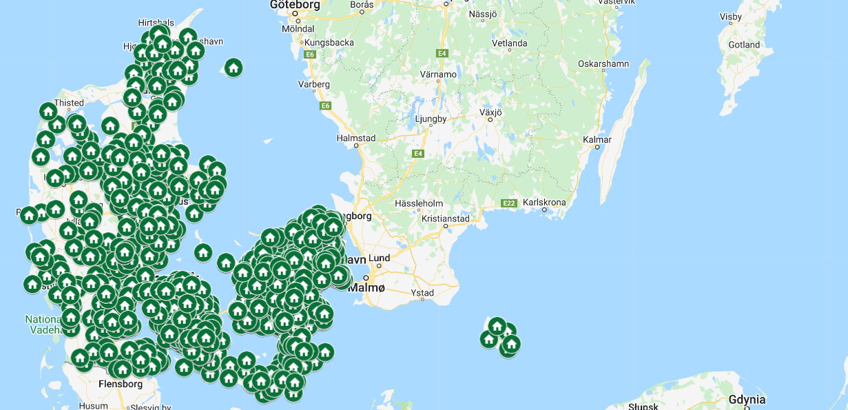 Luft til vand varmepumper på abonnement i hele Danmark