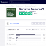 Trustpilot nærvarme danmark rating screen