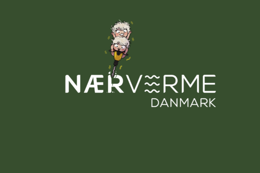 Nærvarme Danmark logo med tvillinger der bore